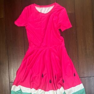 Vibrant Watermelon Dress